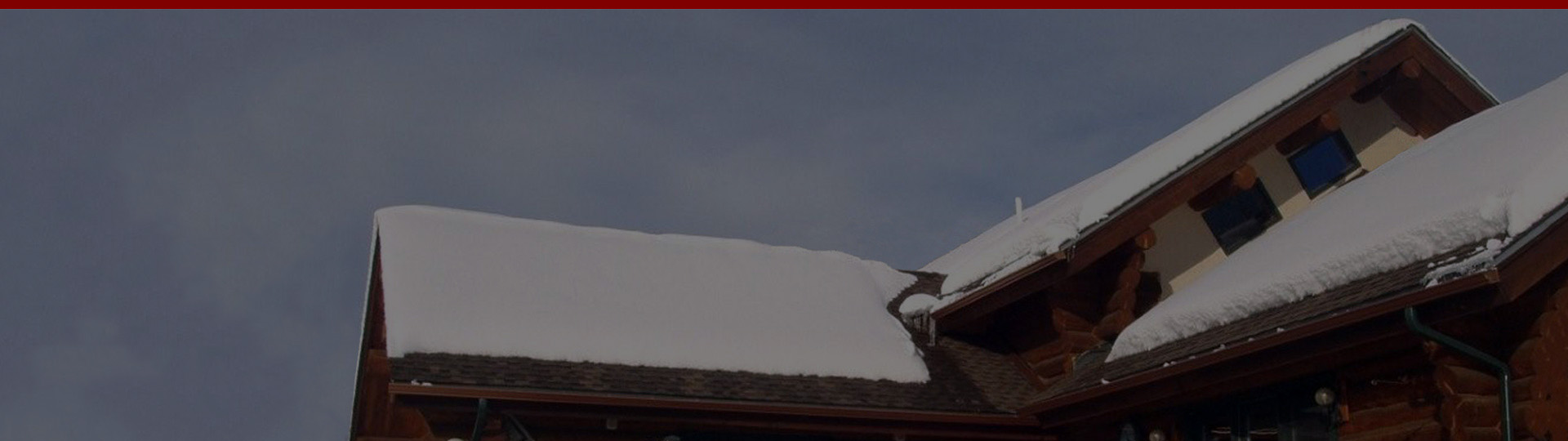 Radiant roof heat banner.